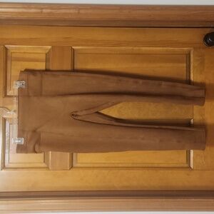 SPANX Tan/Camel Suede Leggings Women's Size Large Petite, EUC